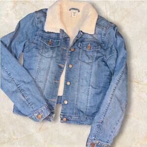 Denim Light-Wash Youth Jacket 12-13Y (Adult Small)
